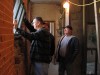 Volunteers restore windows in jail made famous by Dillinger escape