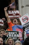 Unions to continue protests after House adjourns without Dems