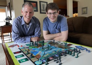 Father-son team develops board game