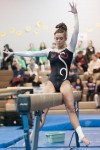 Portage senior Mackenzi Barcelli won beam (9.5), floor exercise (9.75) and finished second in all-around (38.275) at Saturday's DAC gymnastics meet.