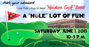 Miniature golf is coming to Crown Point Library