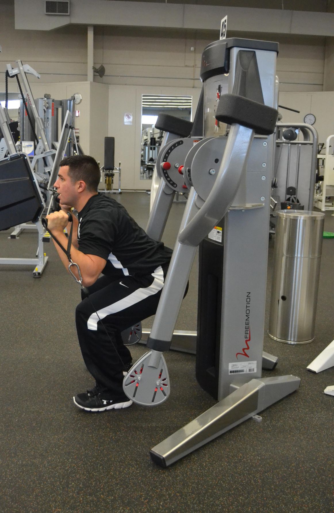 Squat Press On The Free Motion Machine Fitness