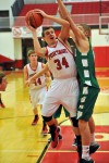 Portage's Jacob Bearss tries to power through Valpo's John Mosser
