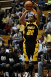 Lew Wallace senior guard Maurice Thurmond shoots