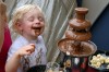 Child eating chocolate