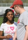 T.F. South's trackster Jhaliyah Anderson is blind.