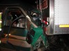Borman crashes leave van driver hospitalized