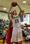 Morgan Township's Brandon Murphy shoots inside