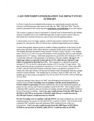 Cass Township goes courting