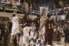 Bishop Noll's Milos Kostic grabs the final rebound