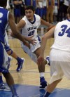 Lake Central's Cory Dickelman drives