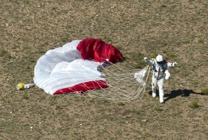 Skydiver lands safely after 24-mile leap to Earth