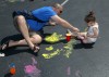 Crete Public Library's annual Paint the Parking Lot