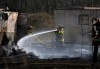 Hobart firefighters battle brush fire  
