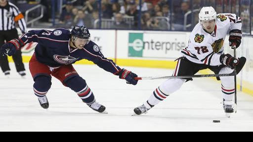 Blackhawks fall on road to Blue Jackets