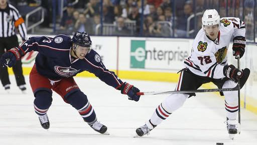Blackhawks fall on road to Blue Jackets