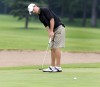 Andrean's Jack Musgrave putts