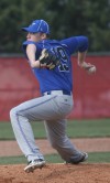 Lake Central's Aaron Glatt pitched against Portage on Friday.