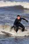 Surfing Lake Michigan