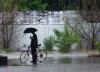 Hail, lightning accompany powerful storms