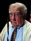 Actor Ed Asner as President Franklin Delano Roosevelt in the play "FDR"