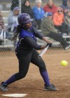 T.F. North's Myeisha Fleming hits the ball