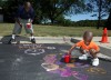 Crete Public Library's annual Paint the Parking Lot