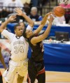 Bowman Academy's Elijah Ray and ParkTudor's Trevon Bluiett