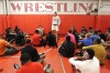 TF South coach Mike Tisza talks to his team