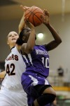 Merrillville's Dariyan Morris drives for a layup against Warsaw in the Class 4A Valparaiso Regional championship Saturday.