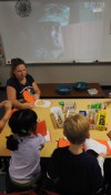 Skype links sailor, kindergartners