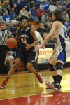 East Chicago senior forward Shanterra Jones