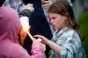 Hundreds show support for boy who likely didn't receive any in life