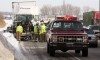 Semitrailers collide on I-65
