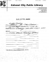 Calumet City Library Meeting