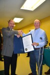 Hobart man receives governor's award for work on senior center