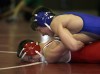 Lake Central's Kyle Ayersman and Crown Point's Trevor Burlison