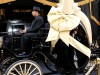 Lady Gaga gets live tatoo at perfume launch