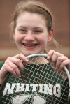 Whiting tennis star Grace Huss