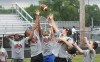 Students participate at the Free Football Skills Day with Pierre Thomas