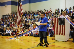 Lincoln Elementary School students recognize veterans in Cedar Lake