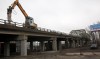 Demolition continues on the Nine Span Bridge, Indianapolis Boulevard, Hammond