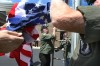 Old Glory flies at American School