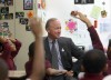 Daniels tours Gary school that grew enrollment from voucher law