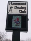 Hammond Boxing Club sign