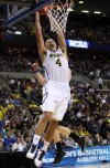 Michigan freshman and Chesterton native Mitch McGary dunks