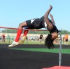 Washington Township's Thamarr McGee placed third in the high jump at Thursday's Portage Sectional.