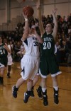 Bishop Noll's Tori Keilman shoots over Whiting's Abby Bondi