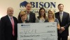 Bison Financial serves the community at the Summer Outdoor Movies