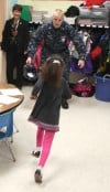Sailor on leave makes surprise visit to daughter's classroom